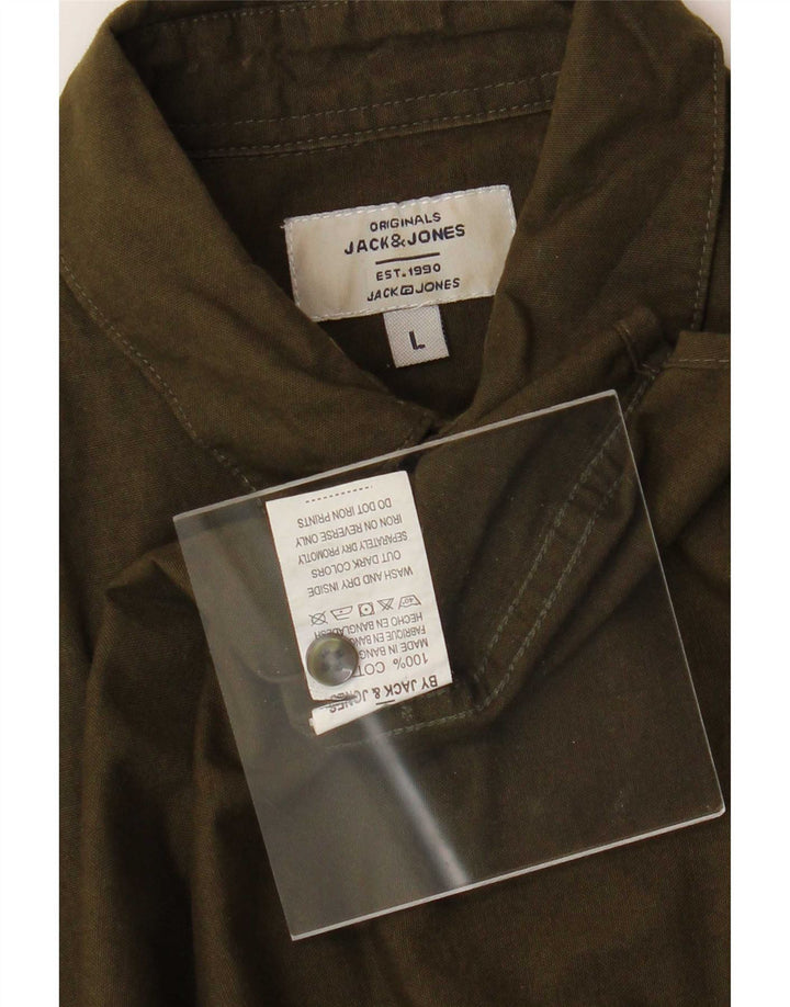 Jack & Jones muška košulja veliki kaki pamuk