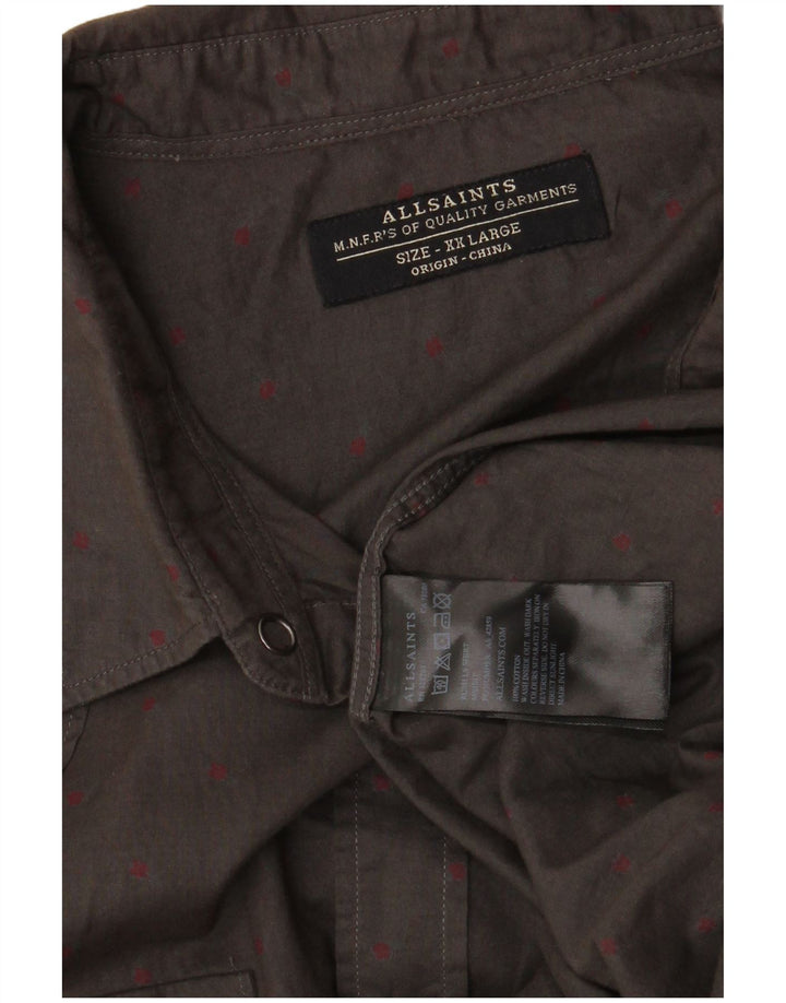 Svi sveti muška košulja 2XL sivi pamuk na točkice