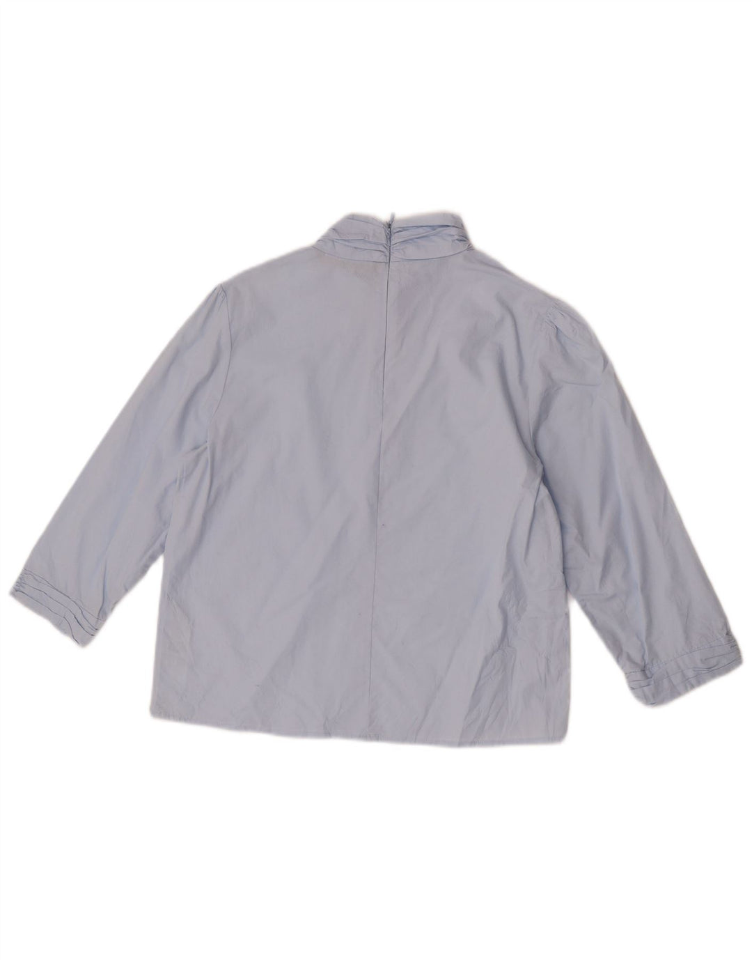 Zara ženski gornji dio bluze 3/4 rukava UK 14 srednje plavi pamuk