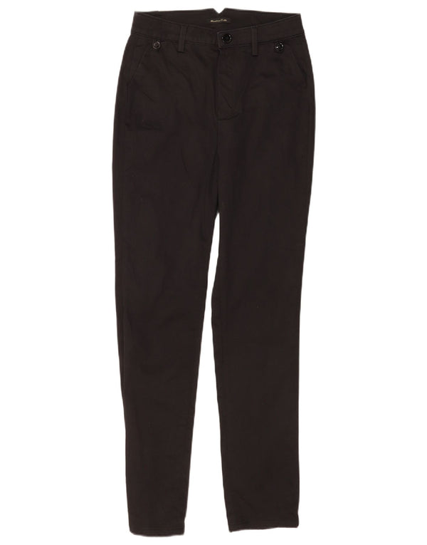 Ženske uske chino hlače Massimo Dutti EU 34 2XS W24 L28 crne