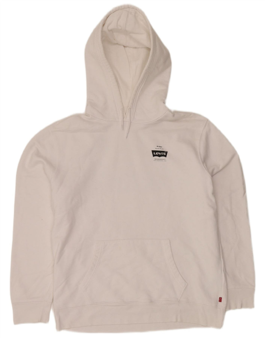 LEVI'S muška majica s kapuljačom, veliki bijeli pamuk