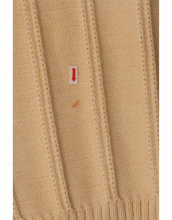 Vintage ženski kardigan džemper UK 12 srednje bijele vune