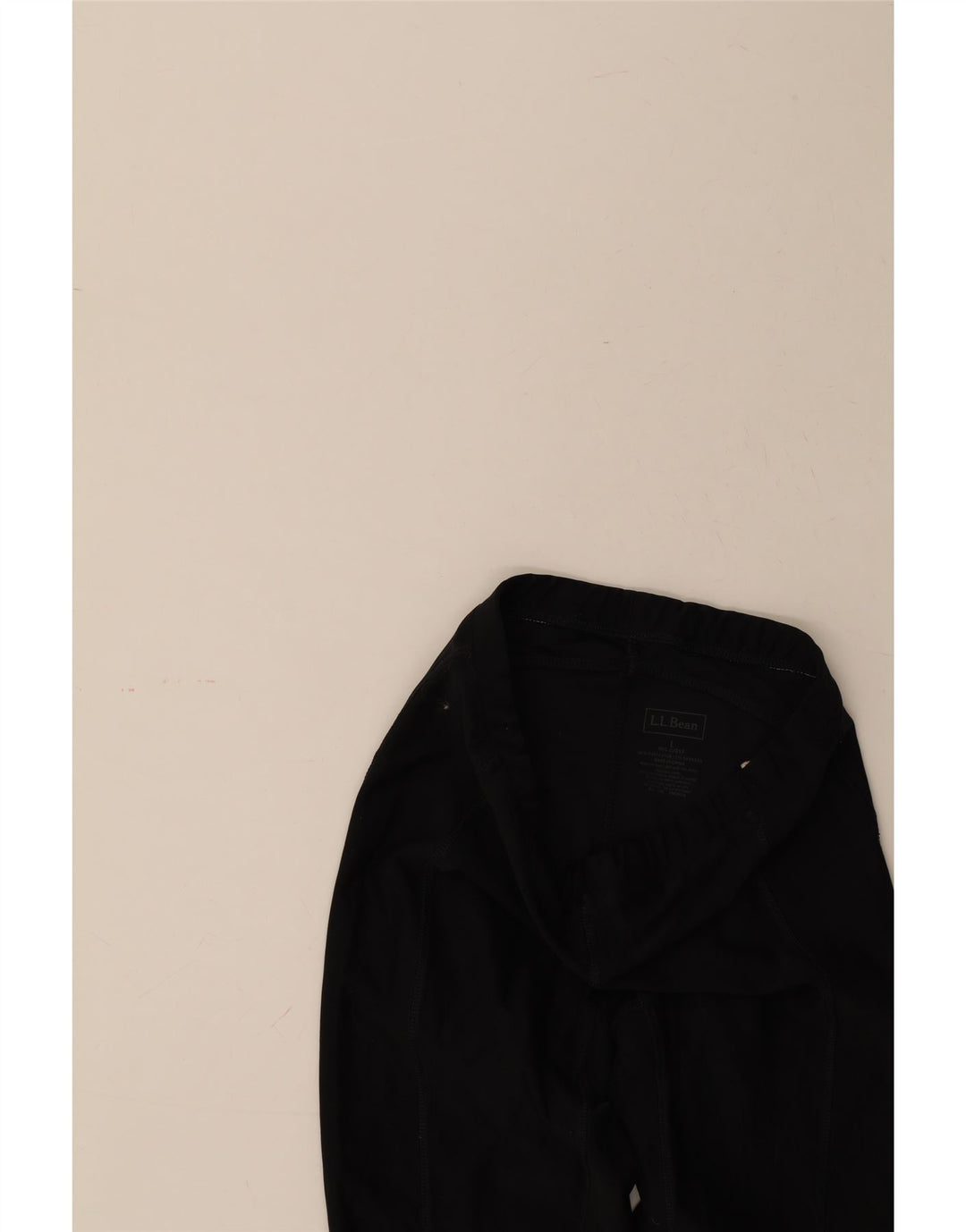 L.L.BEAN Womens Leggings UK 14 Large  Black Polyester Vintage L.L.Bean and Second-Hand L.L.Bean from Messina Hembry 