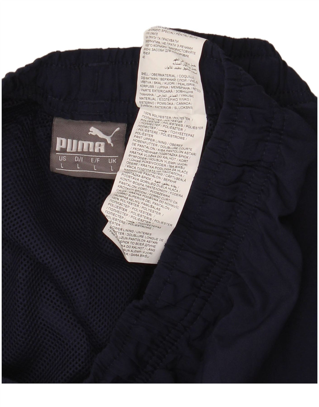 PUMA muške hlače za trenirku, velike tamnoplave poliesterske hlače