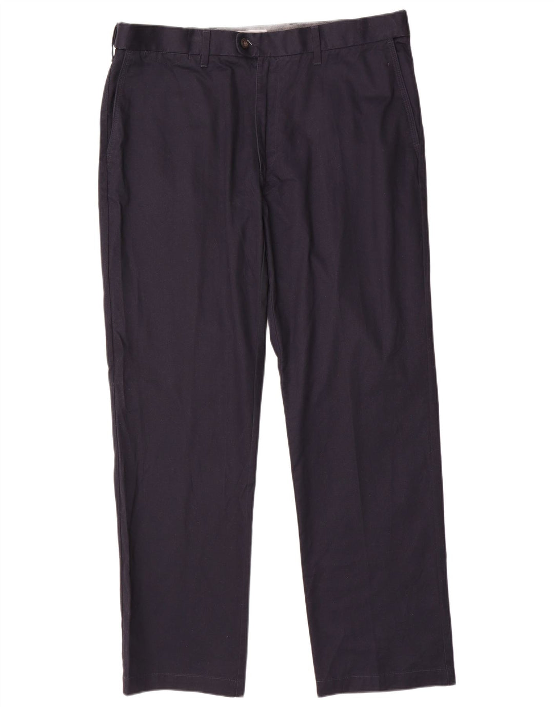 Marks & Spencer muške ravne chino hlače W38 L31 tamnoplavi pamuk