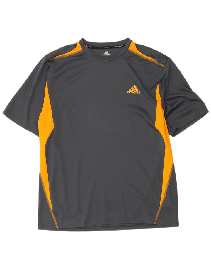 Adidas muška majica kratkih rukava Climalite XL siva poliesterska boja