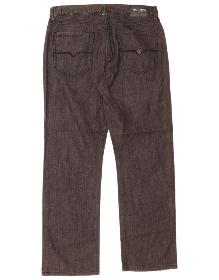 Guess muške ravne traperice W33 L30 sivi pamuk
