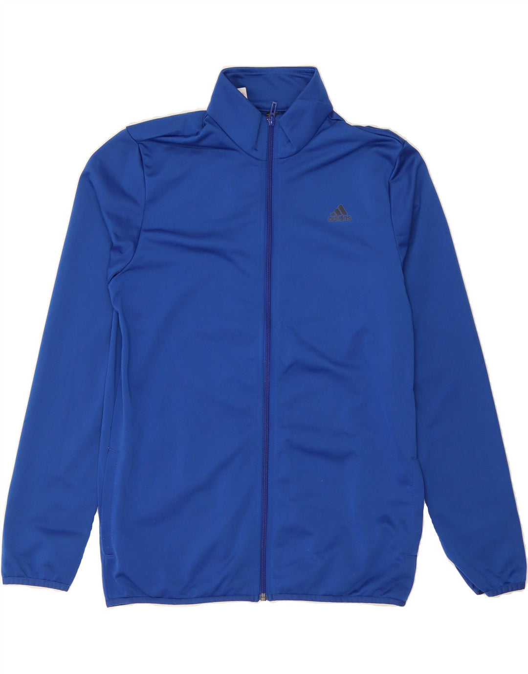 ADIDAS Boys Graphic Tracksuit Top Jacket 15-16 Years Blue Polyester Vintage Adidas and Second-Hand Adidas from Messina Hembry 