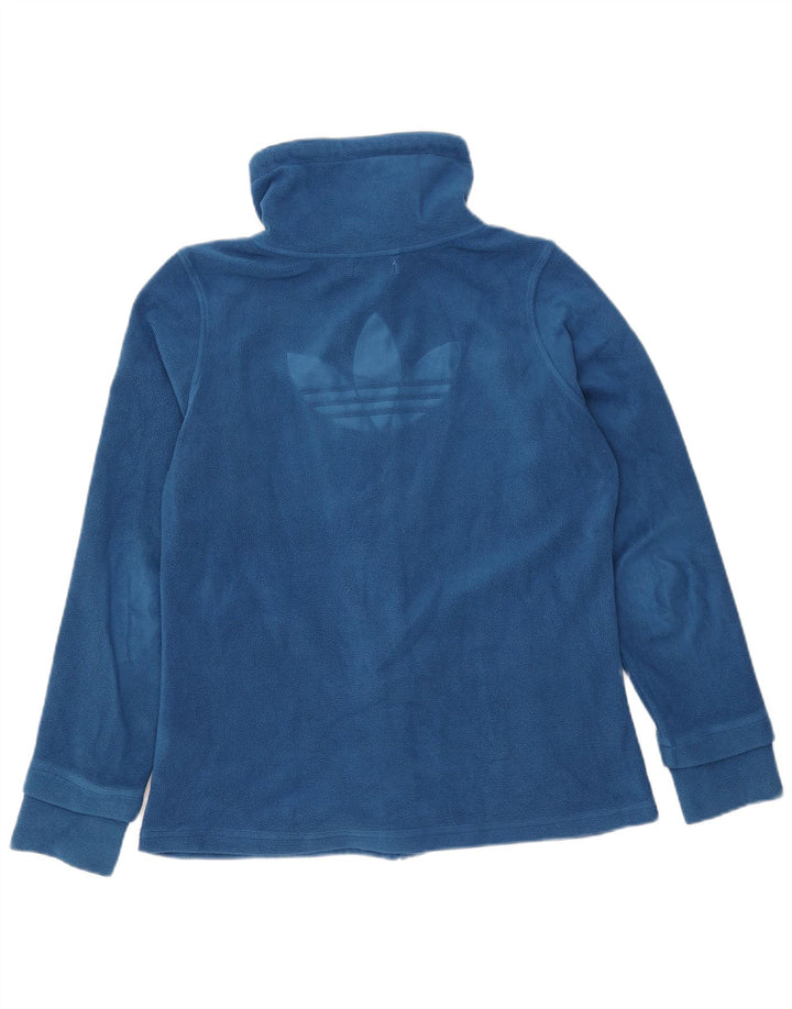 Adidas ženska jakna od flisa s grafičkim motivima EU 42 srednje plavi poliester