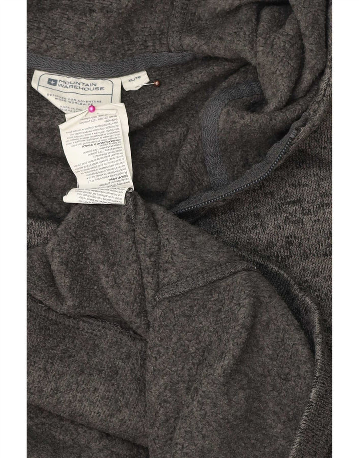 Mountain Warehouse muški pulover s kapuljačom s patentnim zatvaračem XL sivi pjegavi poliester