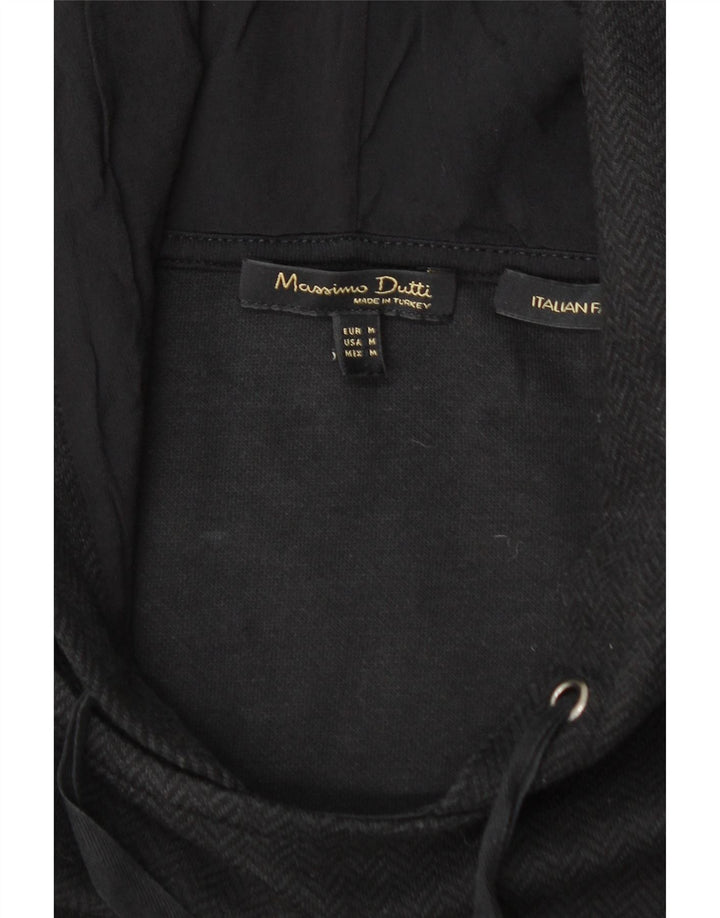 MASSIMO DUTTI Ženska majica s kapuljačom UK 14 Srednje crni ševron