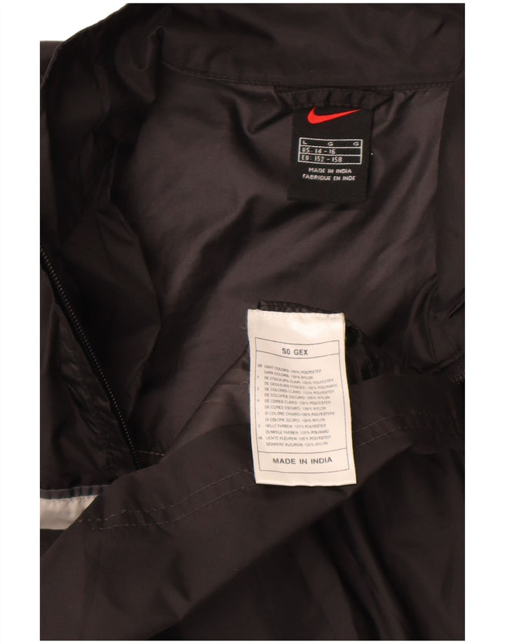 Kišna jakna Nike za dječake 14-15 godina, veliki crni poliester u boji