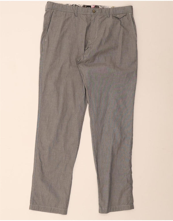 Hugo Boss muške chino hlače standardnog kroja IT 52 XL W38 L32 sive pruge