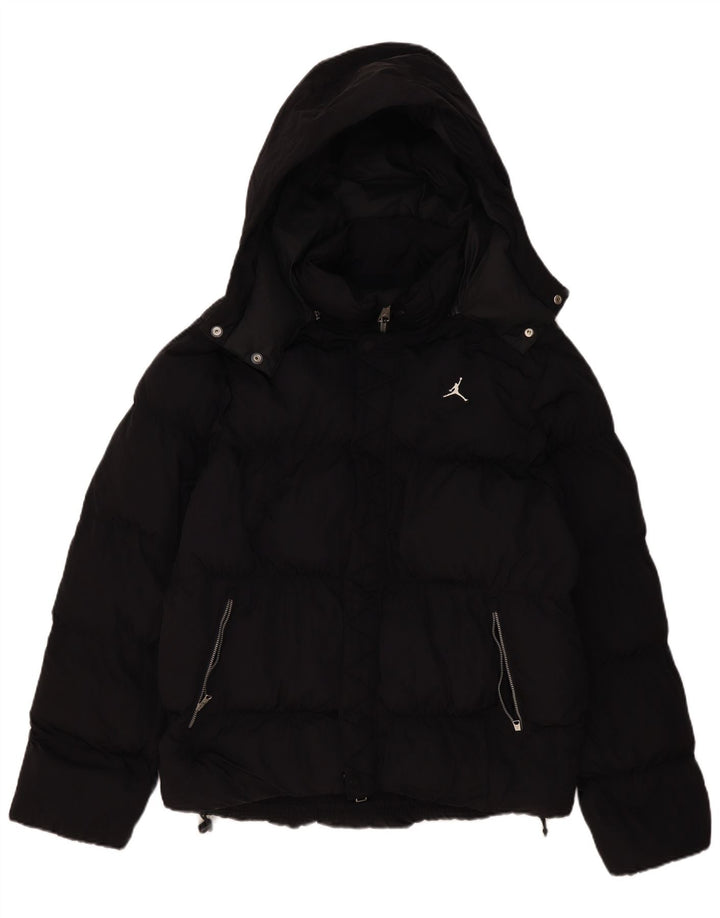 Jordan muška podstavljena jakna s kapuljačom UK 38 srednji crni poliester