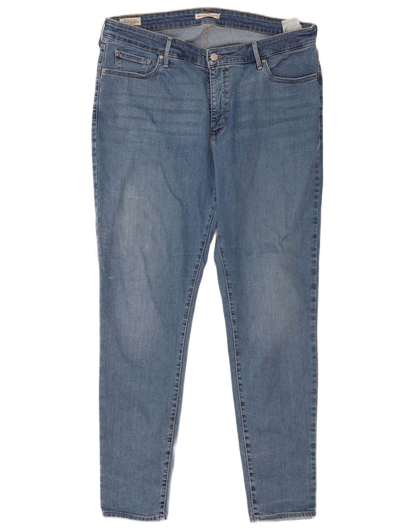 Levi's ženske 310 super uske traperice US 22 3XL W38 L32 plavi pamuk