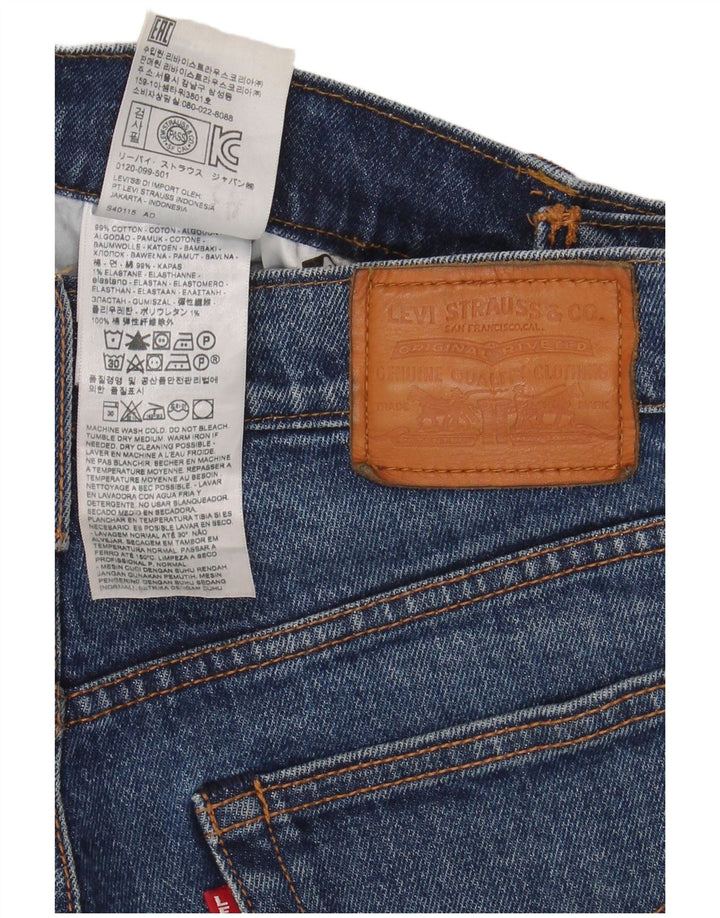 Levi's ženske ravne traperice W27 L28 plavi pamuk