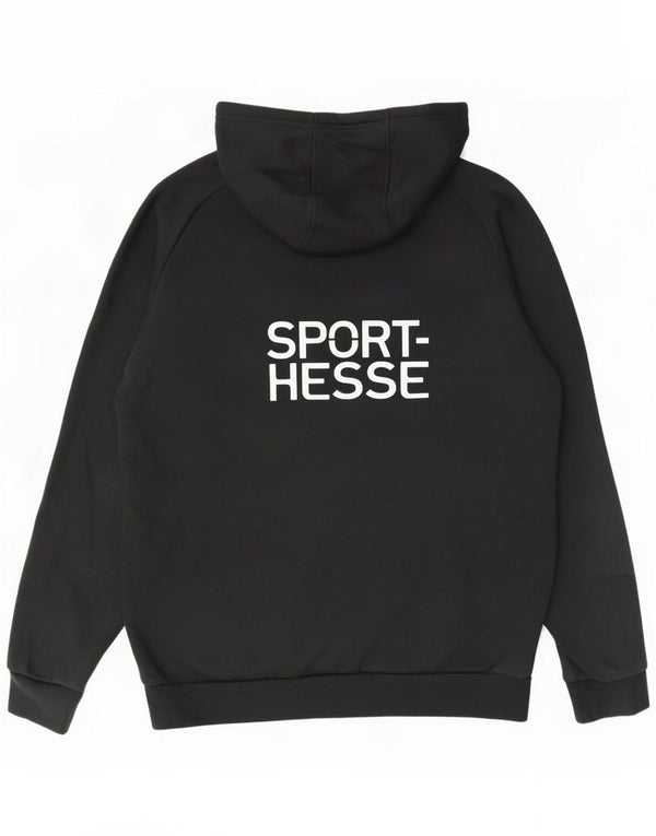 Adidas muška majica s kapuljačom s kapuljačom, veliki crni pamuk