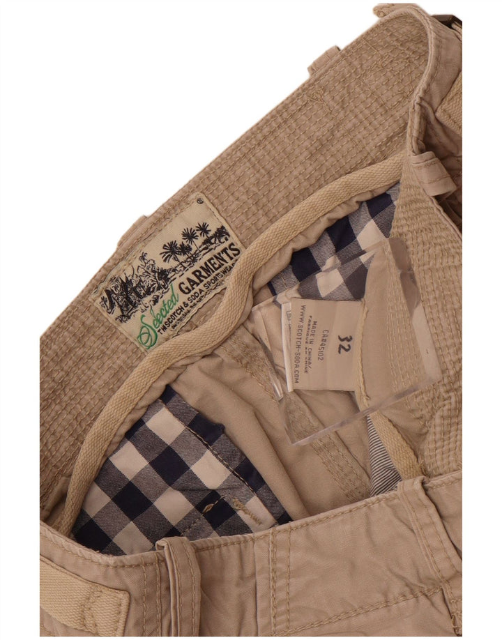 Scotch & Soda muške kargo kratke hlače W32 srednje bež pamuk