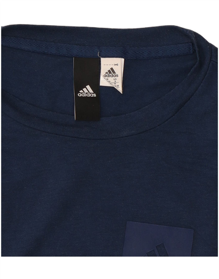 Adidas ženski prsluk UK 8 Mali tamnoplavi poliester s kravatom