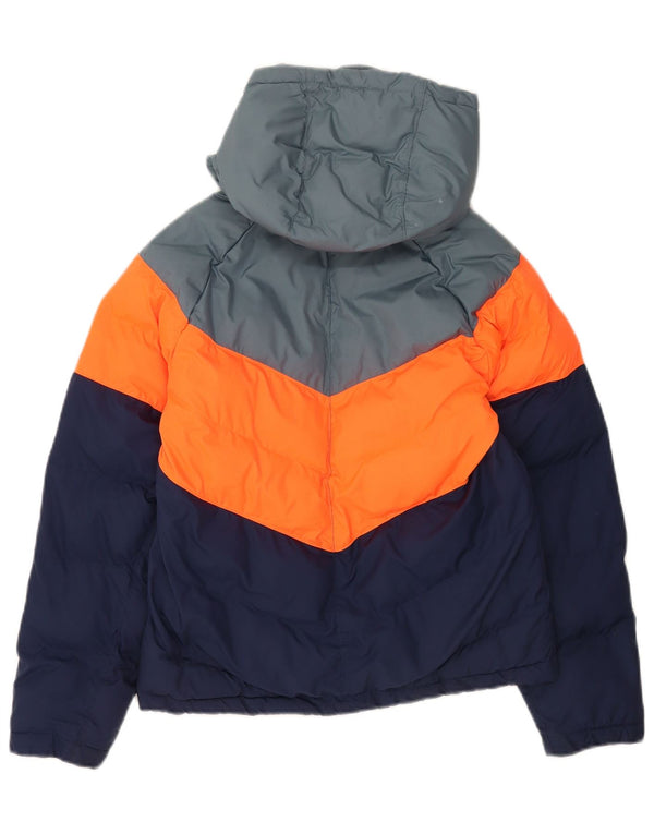 Nike Boys Hooded Podstavljena jakna 12-13 Year Large Navy Blue Colourblock