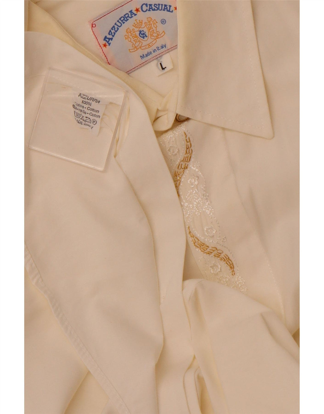 AZZURRA muška košulja Large Off White Pamuk