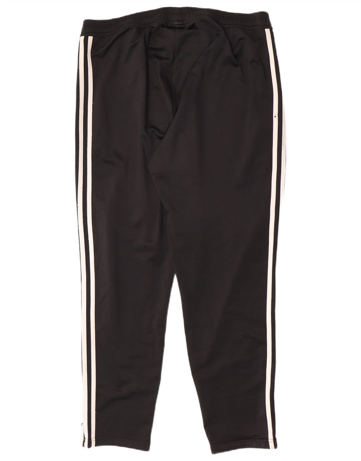 Adidas muške hlače za trenirku, velike crne poliesterske riblje kosti