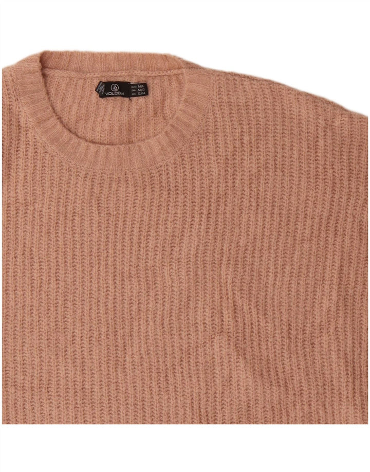 Volcom ženski džemper s okruglim izrezom UK 12/14 Srednje ružičasta