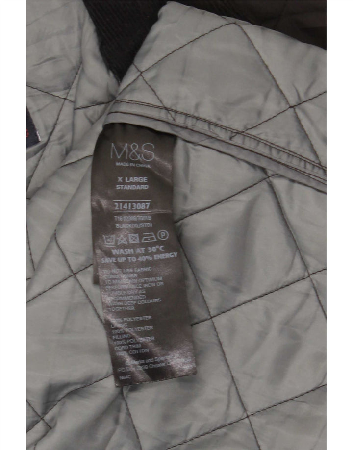 Marks & Spencer muška prošivena jakna UK 42 XL crni poliester
