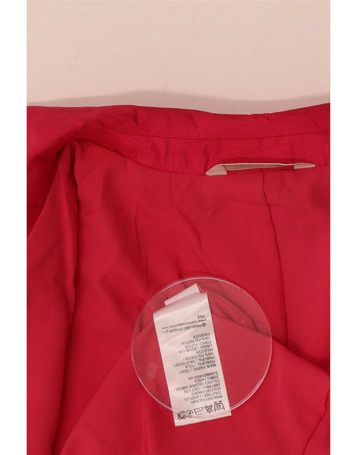 Marks & Spencer ženski sako sa 3 gumba UK 16 veliki ružičasti poliester