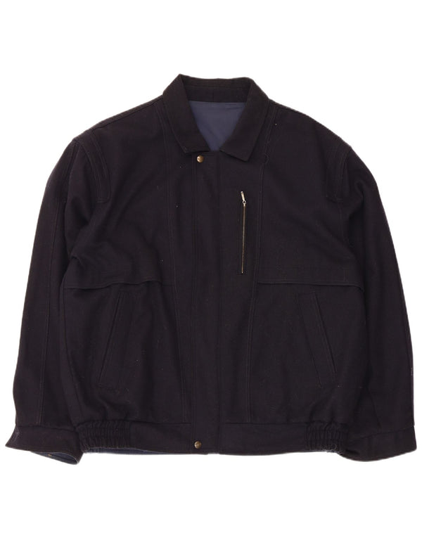 Vintage muška bomber jakna UK 42 XL tamnoplava