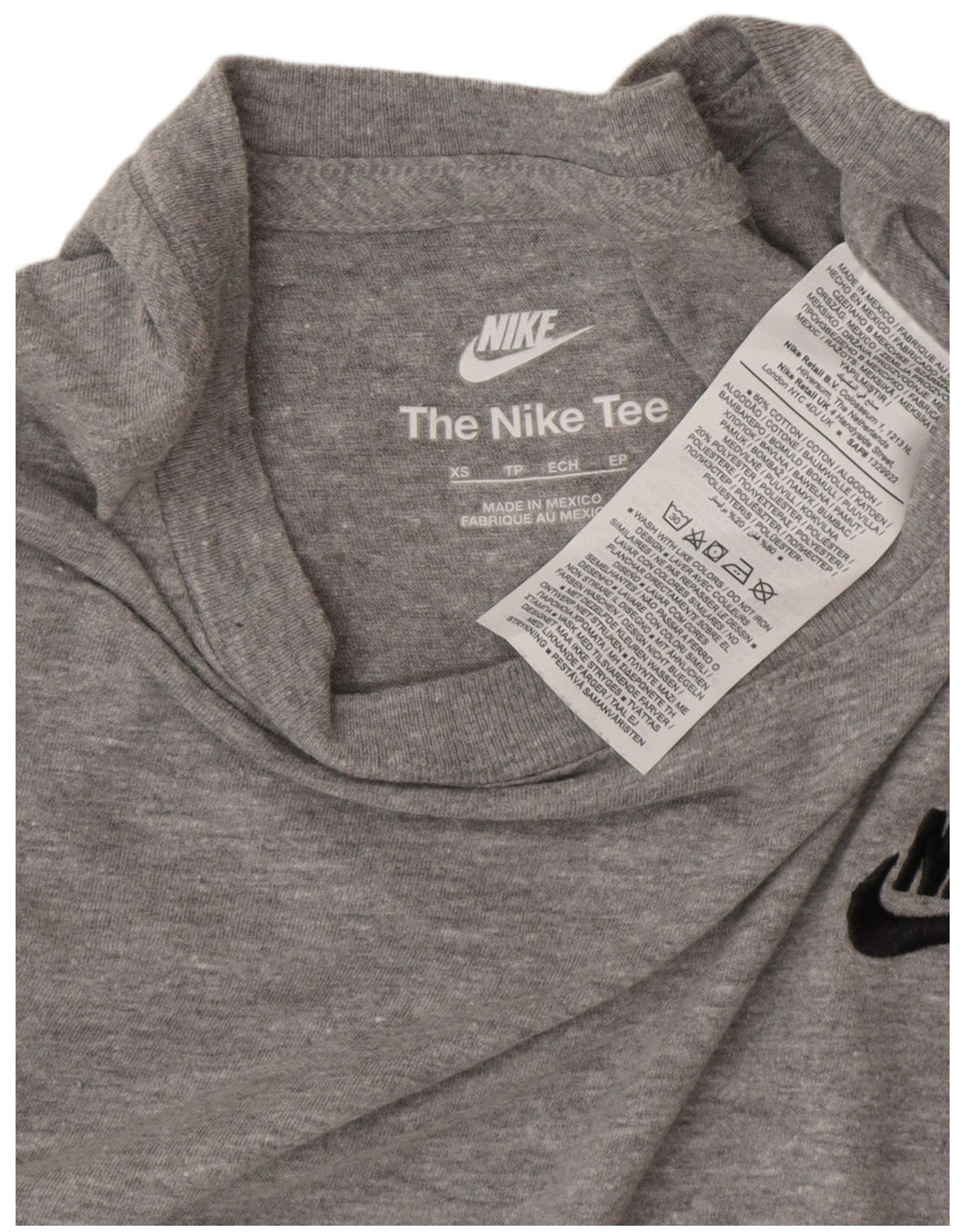 NIKE muška majica kratkih rukava XS Sivi flekasti pamuk