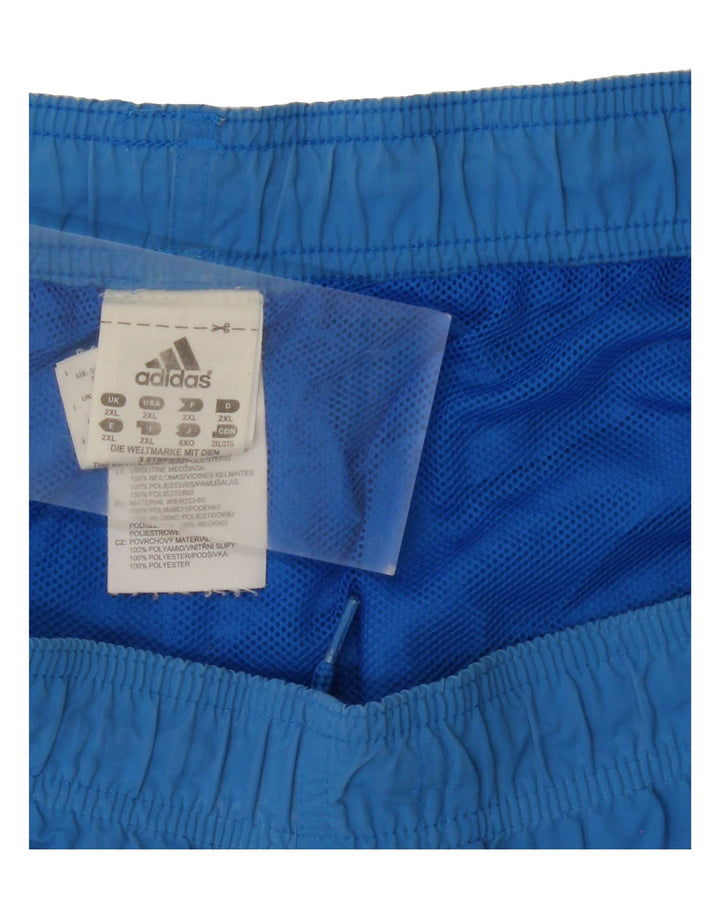ADIDAS Mens Sport Shorts 2XL Blue Polyamide Vintage Adidas and Second-Hand Adidas from Messina Hembry 