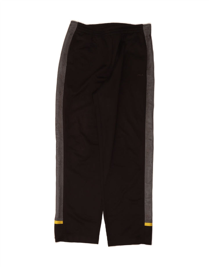 FILA Mens Tracksuit Trousers IT 52/54 XL  Black Colourblock Polyester Vintage Fila and Second-Hand Fila from Messina Hembry 