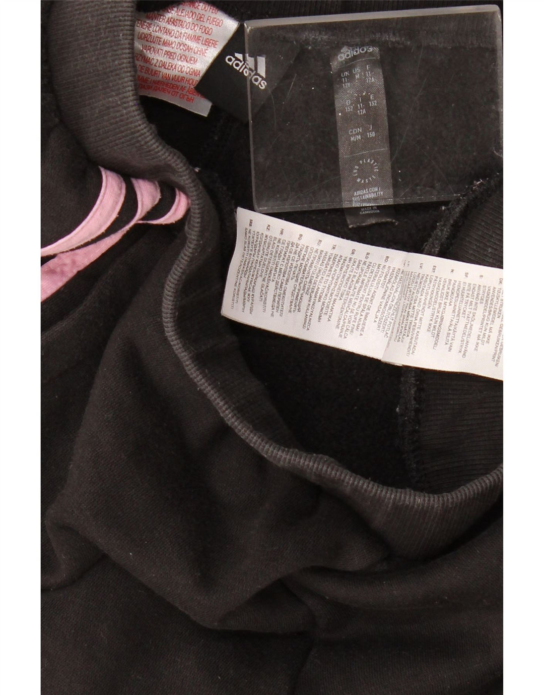 ADIDAS Trenirke za djevojčice Joggers 11-12 godina crni pamuk