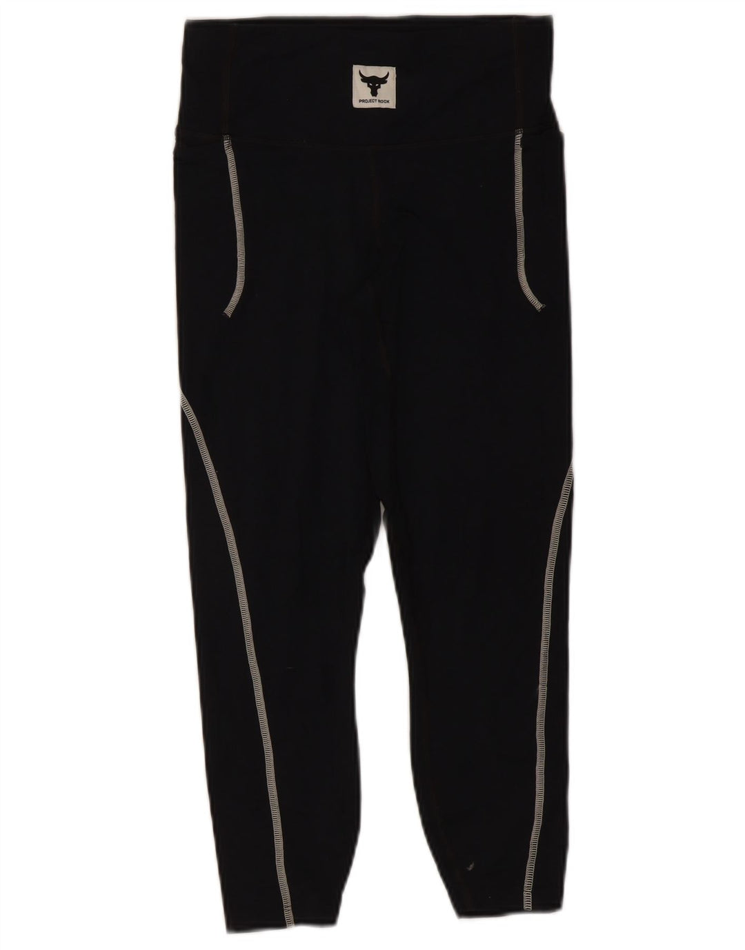 Under Armour ženske Project Rock Capri tajice UK 8 male crne najlonske