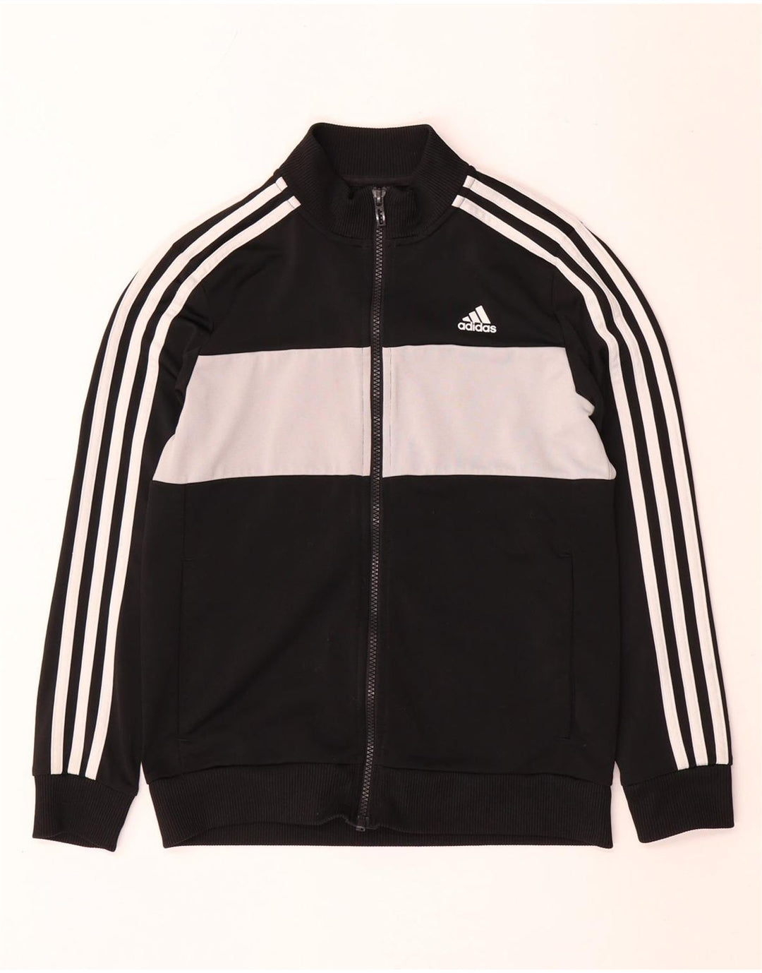 Adidas trenirka za dječake, gornja jakna od 11 do 12 godina, crna poliesterska boja
