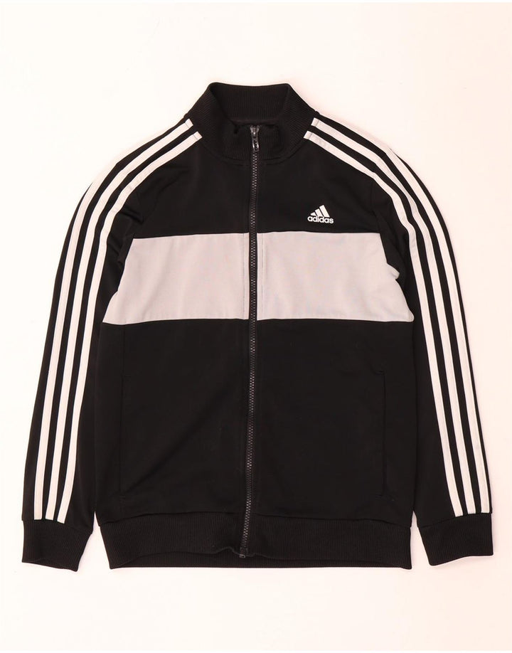 Adidas trenirka za dječake, gornja jakna od 11 do 12 godina, crna poliesterska boja