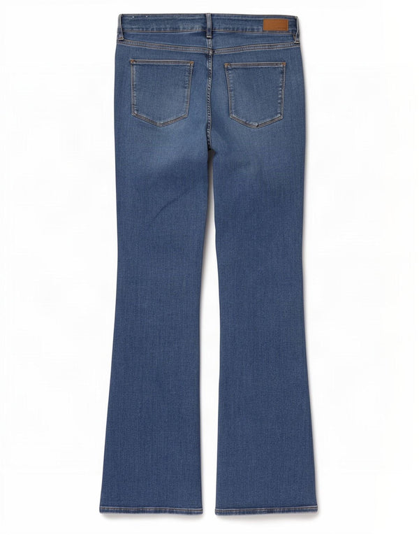 Ženske traperice Brooke Bootcut Fat Face UK 12 srednje W30 L31 plavi pamuk