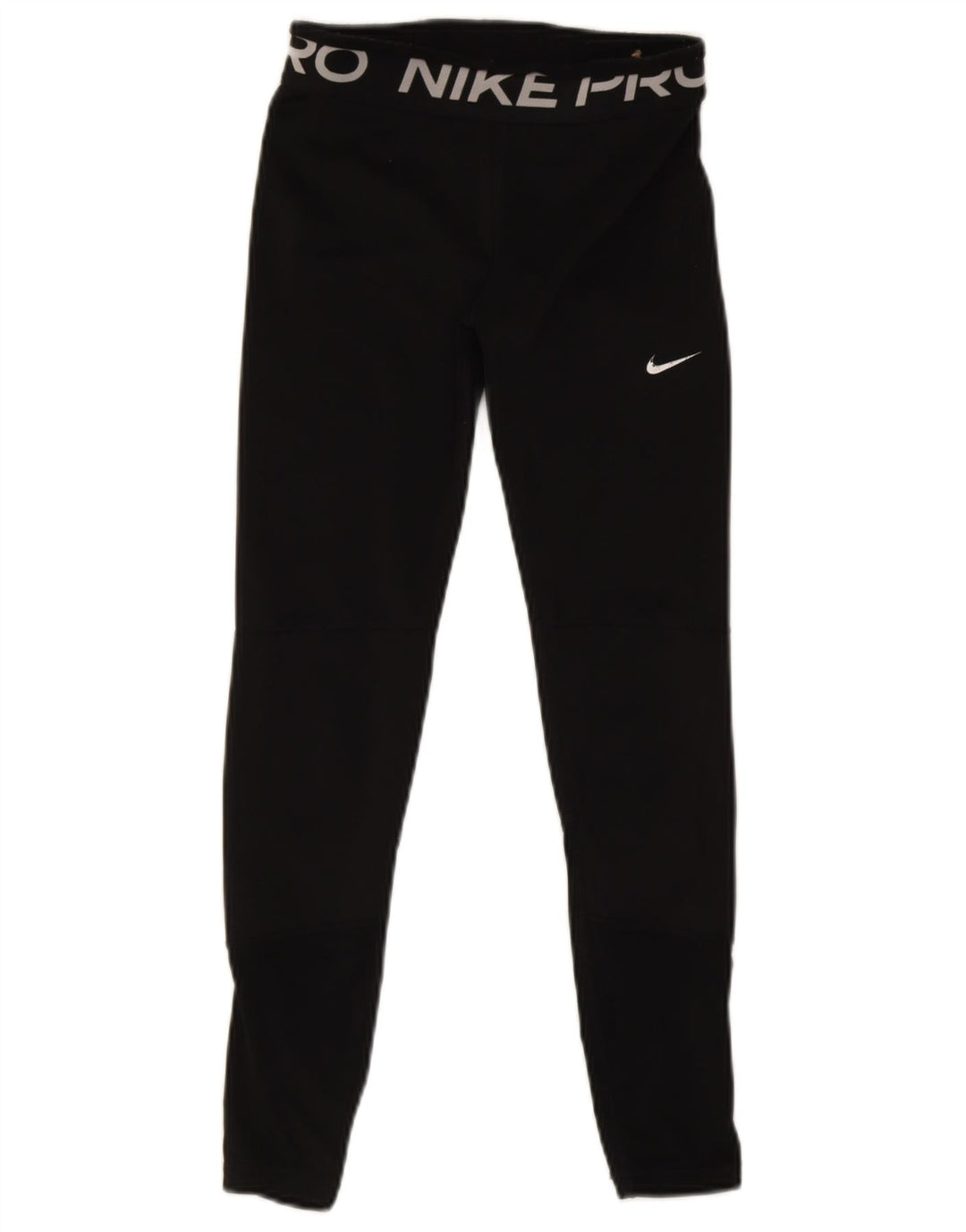 Nike Ženske Dri Fit Graphic Leggings UK 14 Veliki crni poliester
