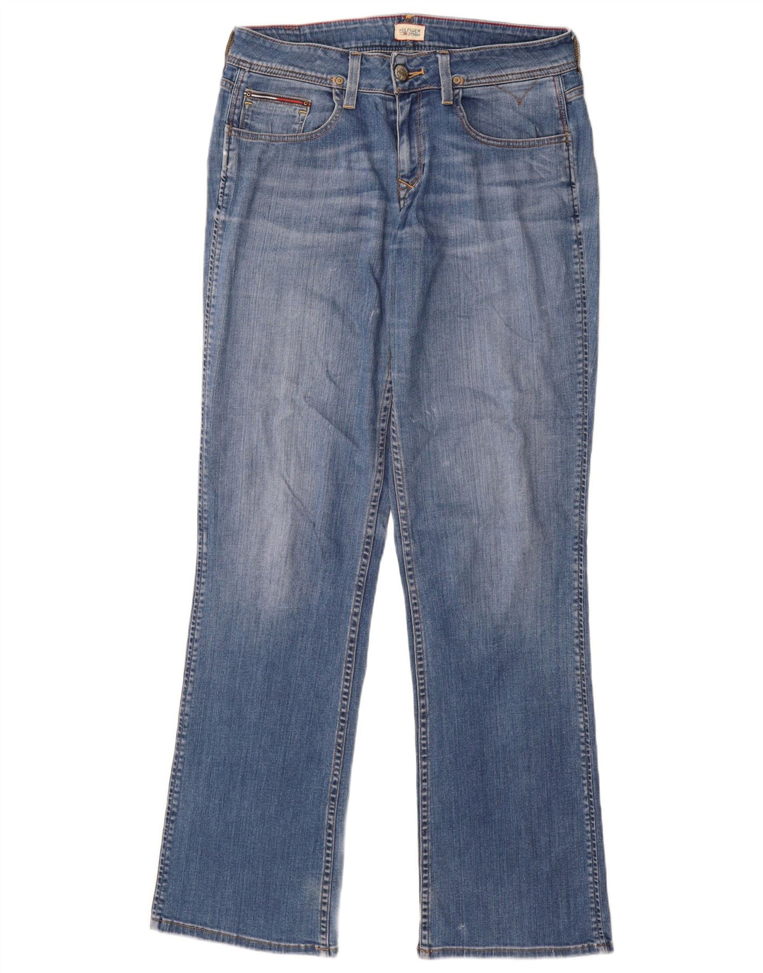 TOMMY HILFIGER Ženske traperice Bootcut W31 L34 Plavi pamuk