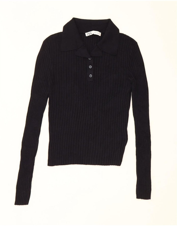 Zara ženski kratki top UK 12 srednje tamnoplava viskoza