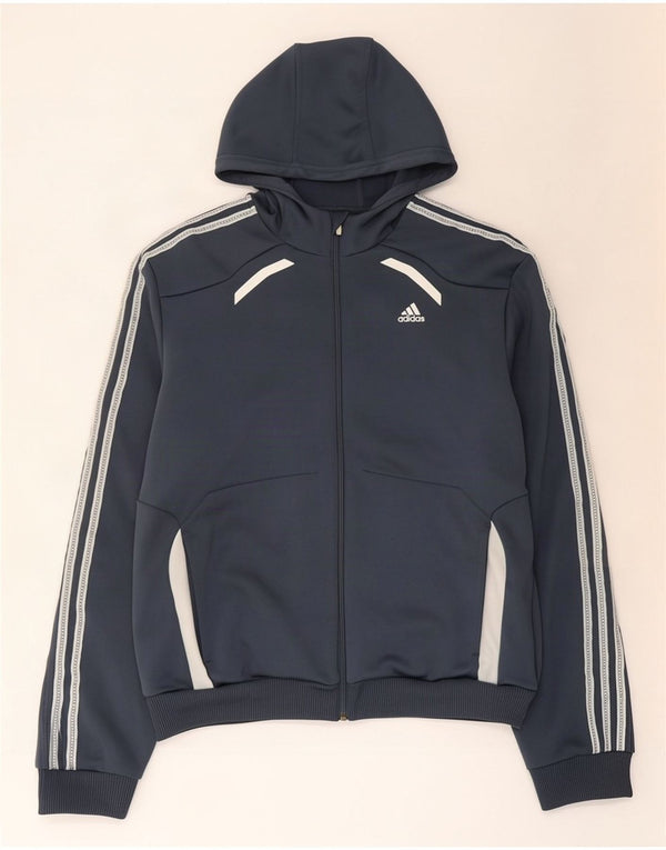 Adidas muška pulover s kapuljačom Climalite, veliki sivi poliester u boji