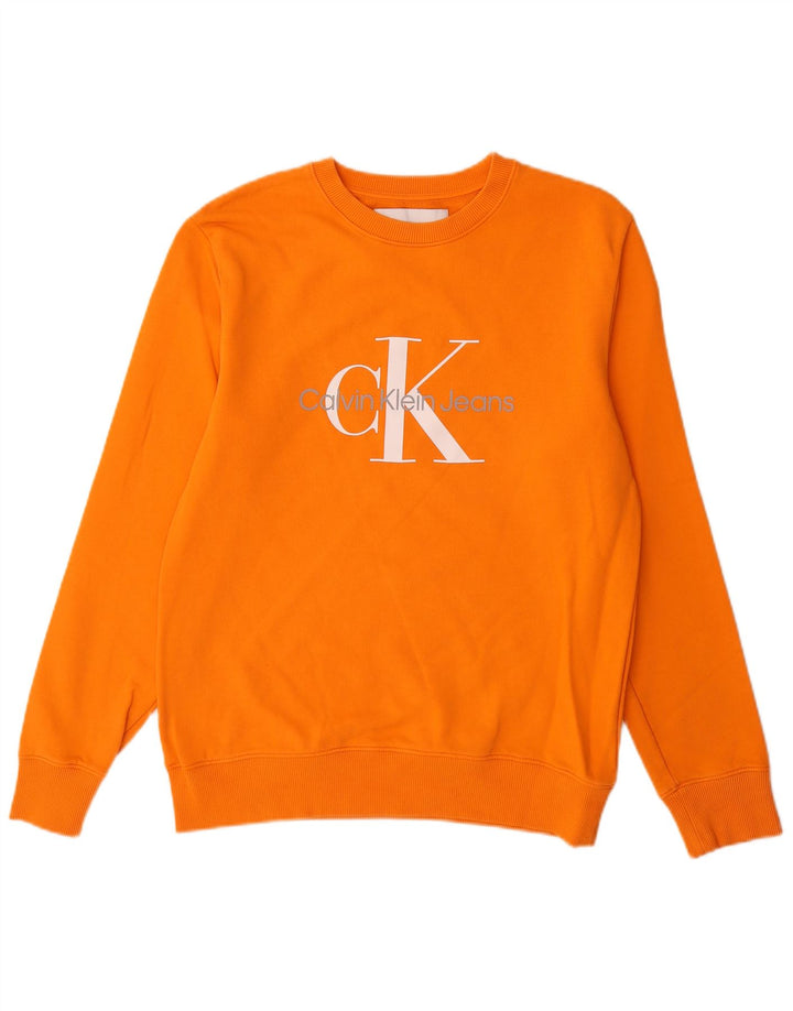 Calvin Klein Jeans muška trenirka s grafičkim motivima Srednje narančasti pamuk