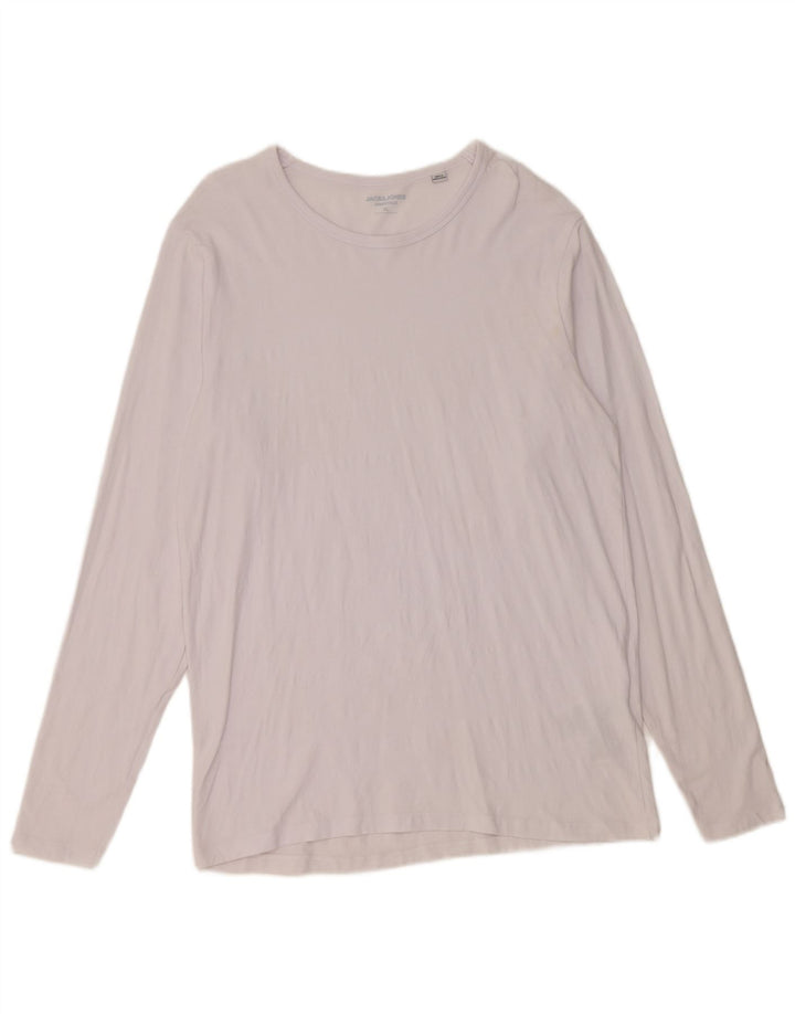 Jack & Jones muška majica dugih rukava XL bijeli pamuk