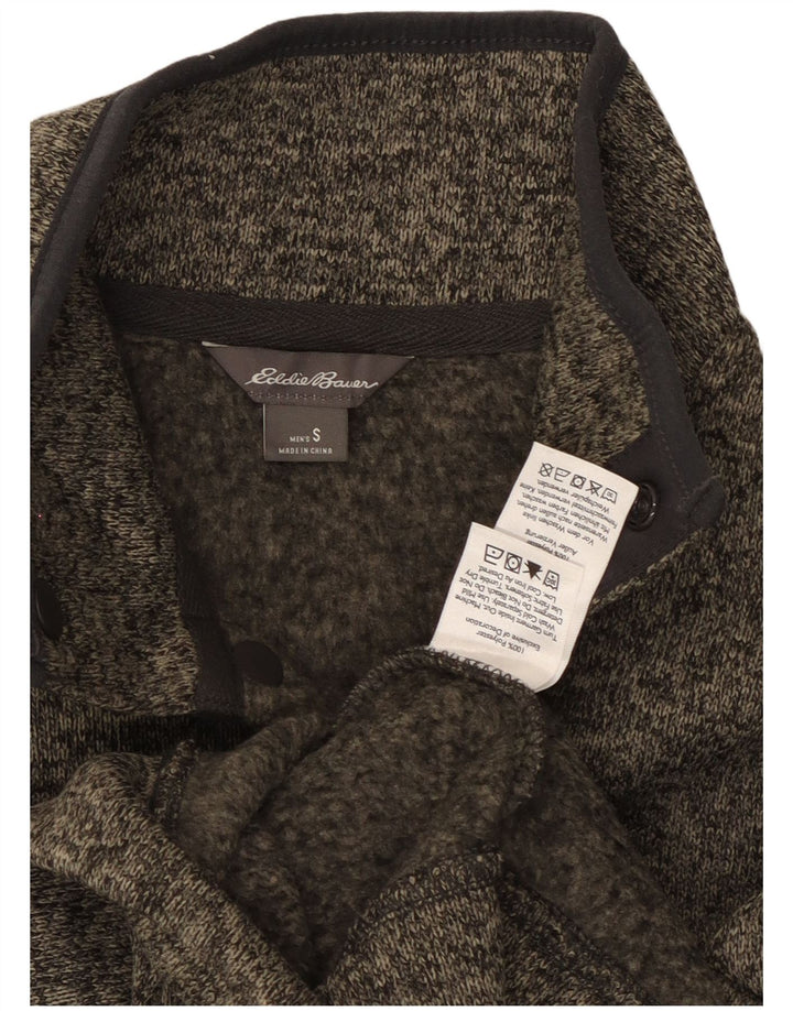 Eddie Bauer Muška majica s dugmadima i izrezom Mali sivi pjegavi poliester