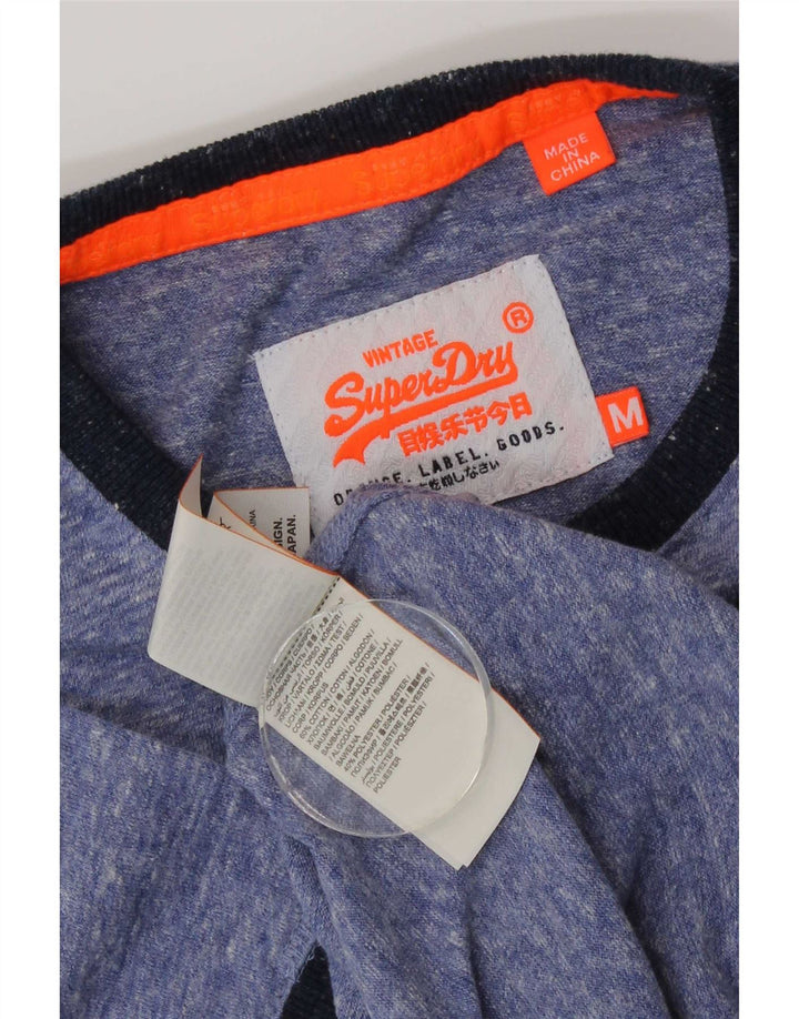 Superdry muška majica kratkih rukava Srednje plavi flekasti pamuk
