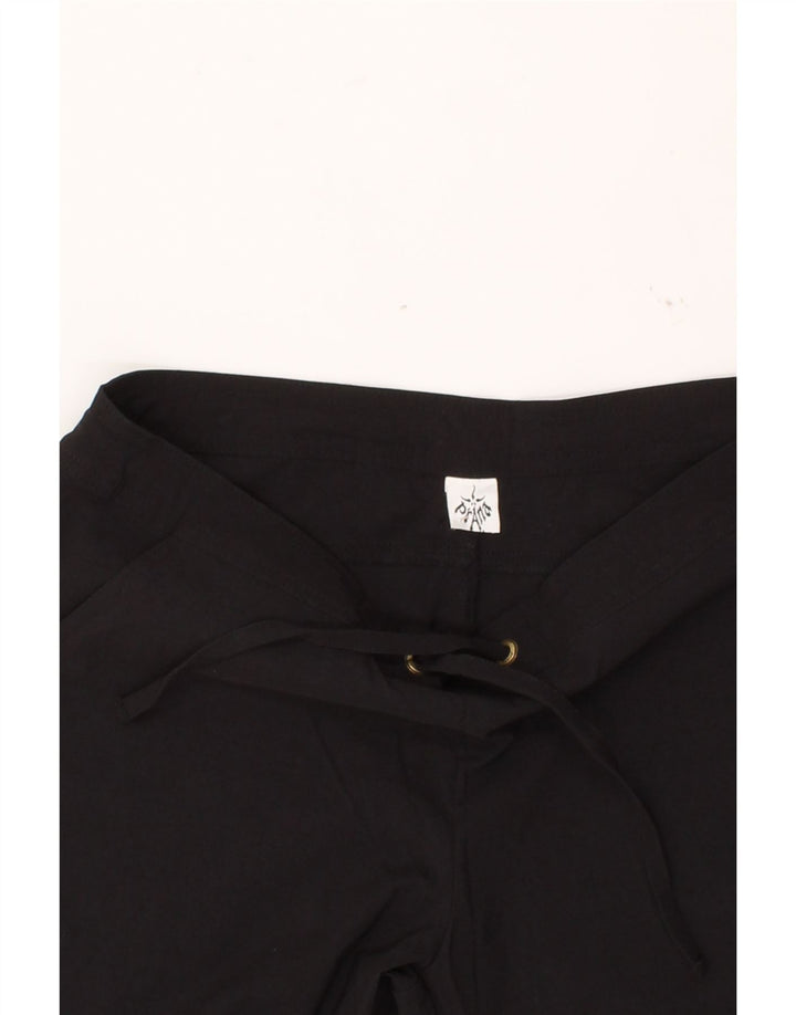 PRANA Womens Tracksuit Trousers UK 14 Medium Black Polyester Vintage Prana and Second-Hand Prana from Messina Hembry 