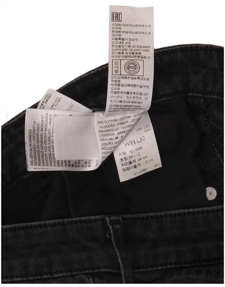 LEVI'S ženske uske traperice visokog struka 721 W33 L30 sivi pamuk