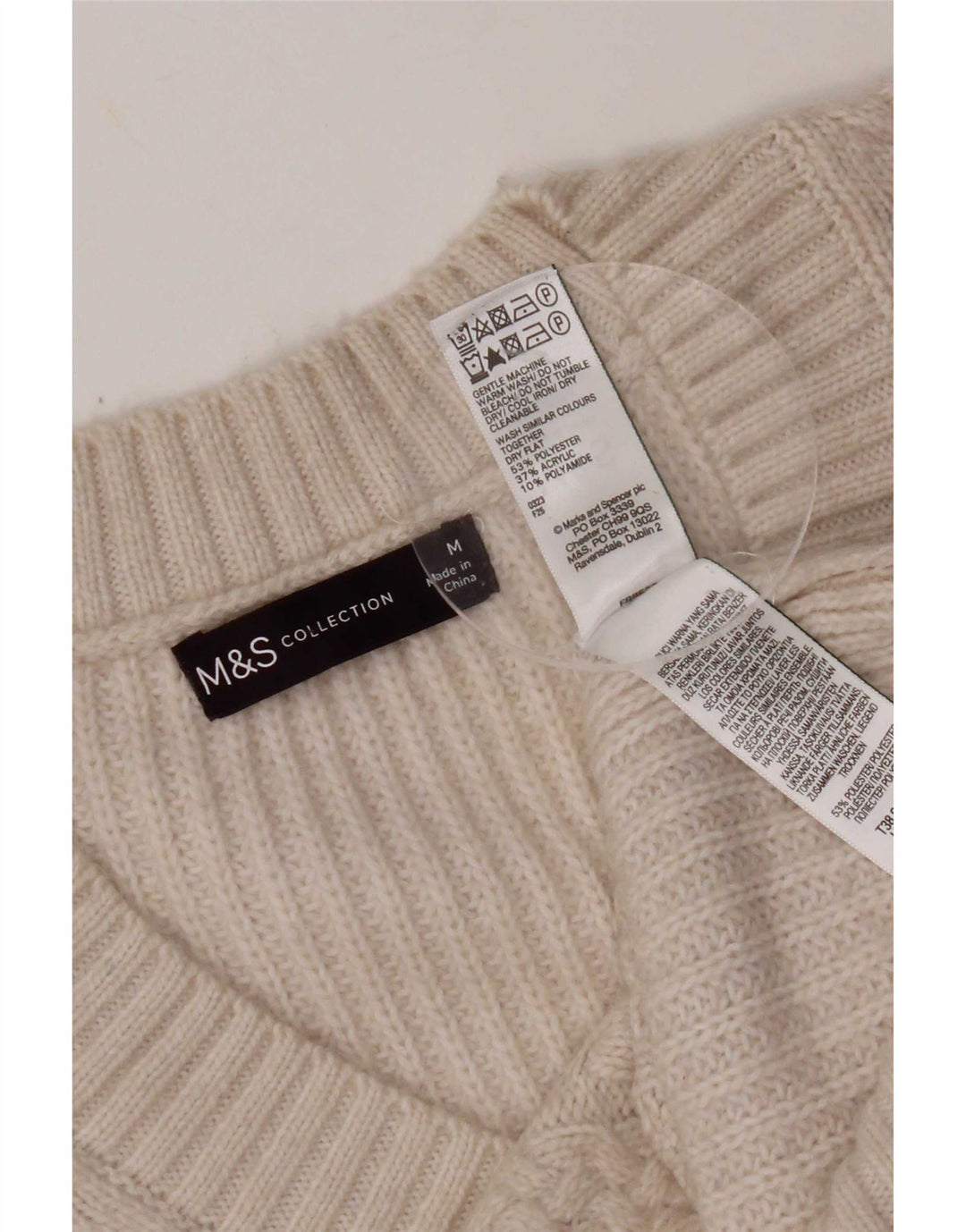 Marks & Spencer ženski prsluk bez rukava UK 14 srednje bijele boje od poliestera