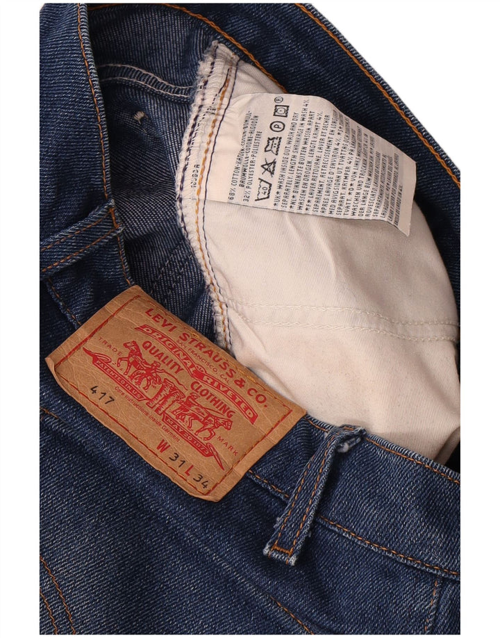 Levi's muške 417 ravne traperice W31 L28 plavi pamuk